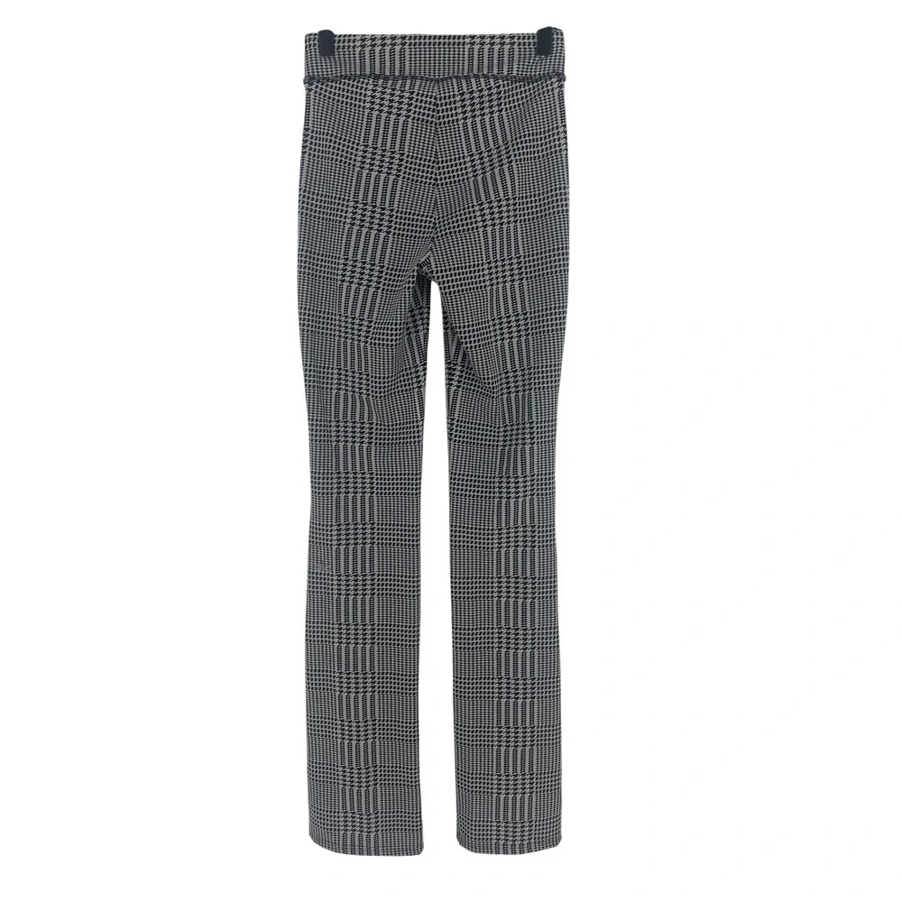 Alo Jacquard High-Waist Glenplaid Flutter Legging Titanium Black XXS